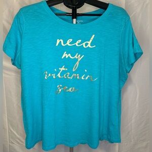 Relativity Turquoise Graphic Tee